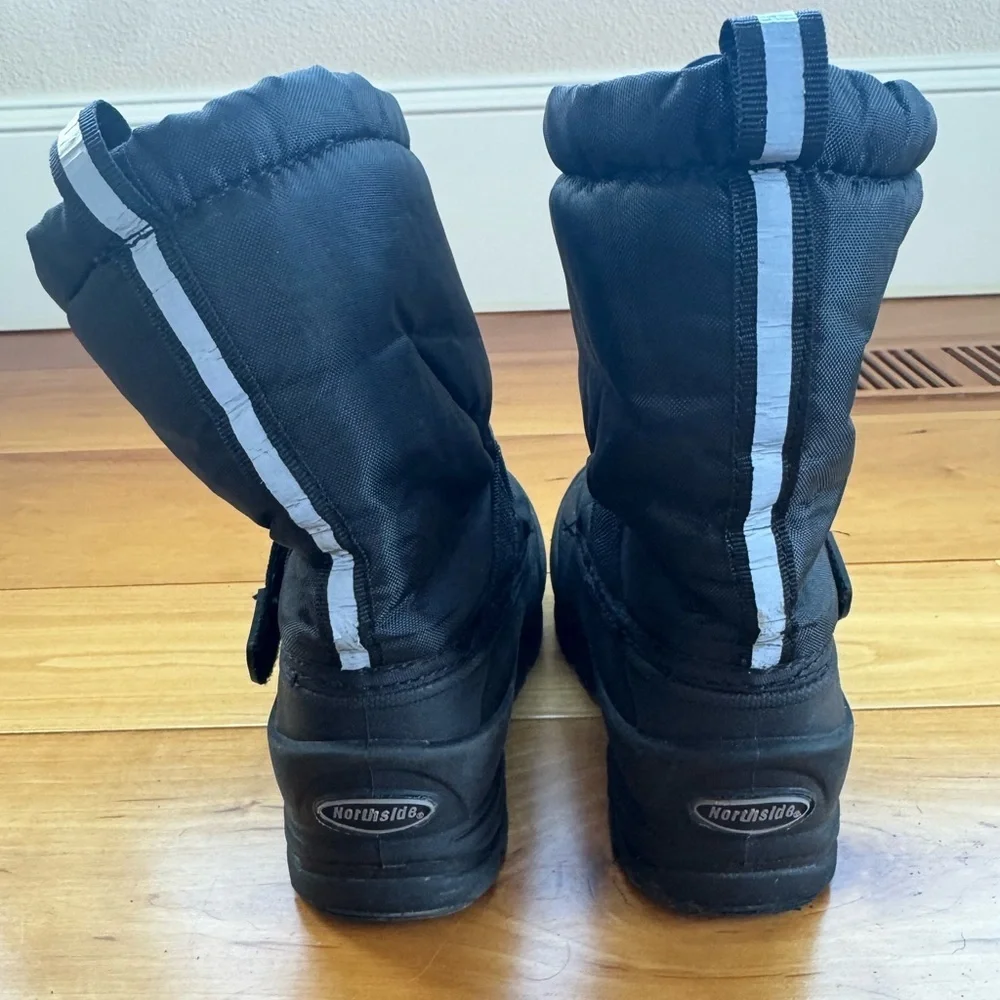 Northside Black Kids Snow Boots Thermolites